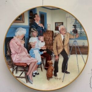 Gorham Fine China Plate with Gold Accents